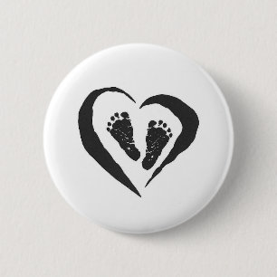 Baby Feet Ronde Button 5,7 Cm