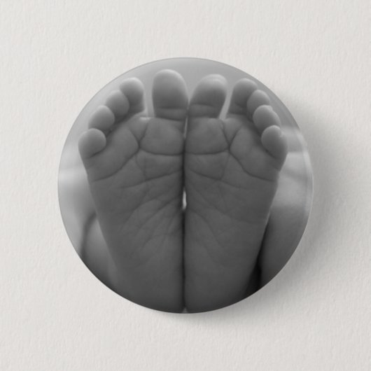 Baby Feet Ronde Button 5,7 Cm (Voorkant)