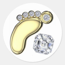 Baby Feet Ronde Sticker