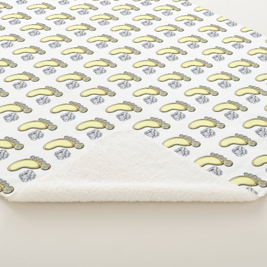 Baby Feet Sherpa Deken (3/4)