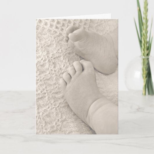 Baby Feet voor nieuw kleinkind Kaart (Voorkant)