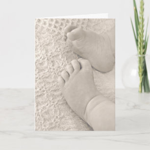 Baby Feet voor nieuw kleinkind Kaart