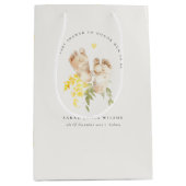 Baby Feet Yellow Floral Geslachtsneutraal Baby sho Medium Cadeauzakje (Voorkant)