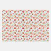 Baby feiharde teacup aardbeienveld inpakpapier vel (Voorkant 3)