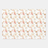 Baby feiharde teacup aardbeienveld inpakpapier vel (Voorkant)