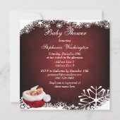 Baby feilloos in het Baby shower voor kerststaarte Kaart (Achterkant)