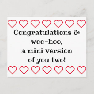 Baby felicitaties kaart, welkom baby ansichtkaart briefkaart