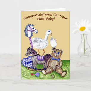 Baby felicitaties met jullie nieuwe baby kaart