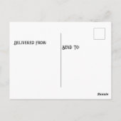 Baby Fennec vos op klif Briefkaart (Achterkant)