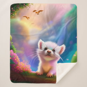 Baby Ferret Sherpa Deken