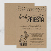 Baby Fiesta Couple's Gender Neutral Baby shower Kaart (Voorkant / Achterkant)