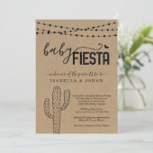 Baby Fiesta Couple's Gender Neutral Baby shower Kaart (Staand voorkant)