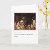 BABY-FIGHTING RING MOEDERDAG KAART (Gele Bloem)