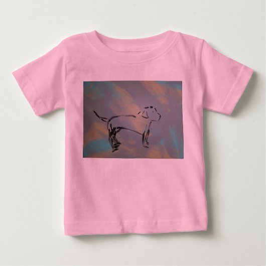 Baby Fine Jersey Dog T-Shirt (Voorkant)