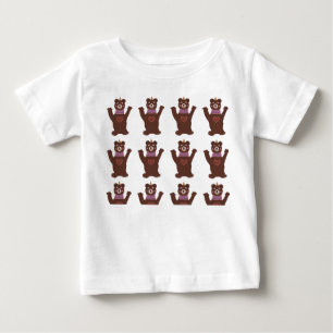 Baby Fine Jersey T-shirt, witte Beren
