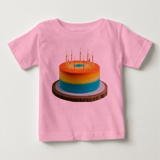 Baby Fine Jersey verjaardagstaart (Voorkant)