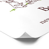 Baby Fingerprint Tree Poster (Bunnies) (Hoek)