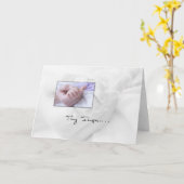 Baby Fingers Gefeliciteerd Kaart (Gele Bloem)