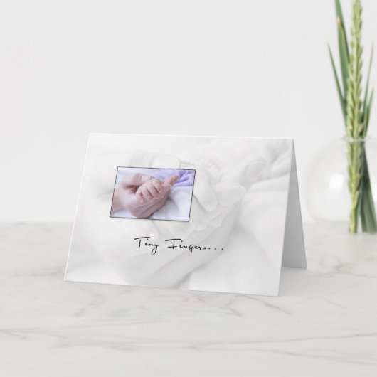 Baby Fingers Gefeliciteerd Kaart (Voorkant)