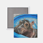 Baby Fiona in het zwembad Magneet (Voorkant / Achterkant)