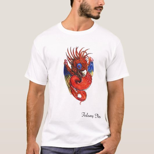 Baby Fire Bird T-shirt (Voorkant)