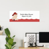 BABY FIRE FIGHTER Baby shower / Birthday Banner Poster (Thuiskantoor)