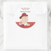 BABY FIRE FIGHTER Baby shower Favor Sticker (Tas)