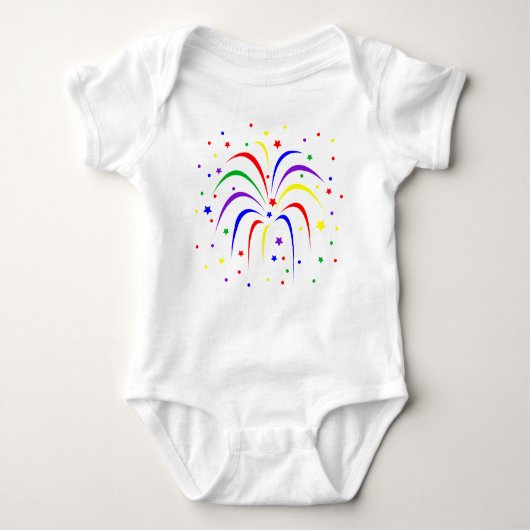 Baby Fireworks Jersey Bodysuit (Voorkant)