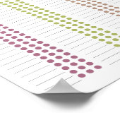 Baby First 100 voedingsmiddelen- uw eigen Food Log Poster (Hoek)