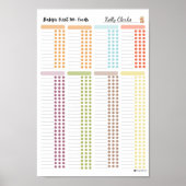Baby First 100 voedingsmiddelen- uw eigen Food Log Poster (Voorkant)