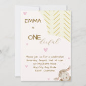 Baby First Birthday Invitation Kaart (Voorkant)