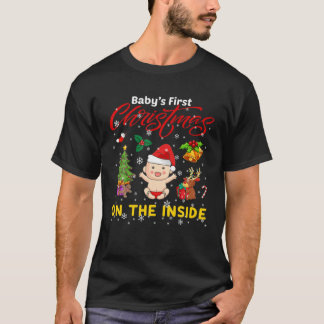 Baby First Christmas On The Inside Pregnancy Chris T-shirt