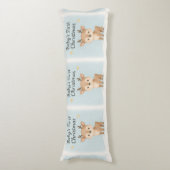 Baby first christmas reindeer cozy nursery lichaamskussen (Voorkant Verticaal)