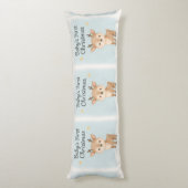 Baby first christmas reindeer cozy nursery lichaamskussen (Achterkant (Verticaal))
