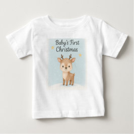 Baby first christmas reindeer cute festive family