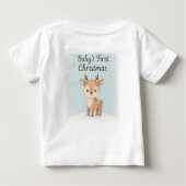 Baby first christmas reindeer cute festive family (Achterkant)