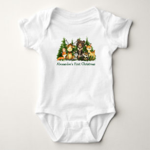 Baby First Kerstland Forest Animals Romper