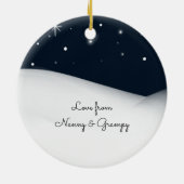 Baby First Kerstsanta uit grootouders Keramisch Ornament (Achterkant)