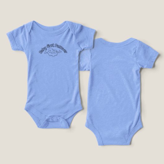 "Baby first Passover" T-Shirt (Ontwerp Voorkant & Achterkant)