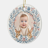 Baby First  Woodland Nordic Christmas Keepsake Keramisch Ornament (Links)