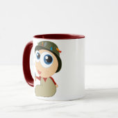 Baby Fisherman Funny Vissen Gift Mok (Voorkant links)