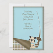 Baby Fisherman Shower-uitnodiging Kaart (Achterkant)