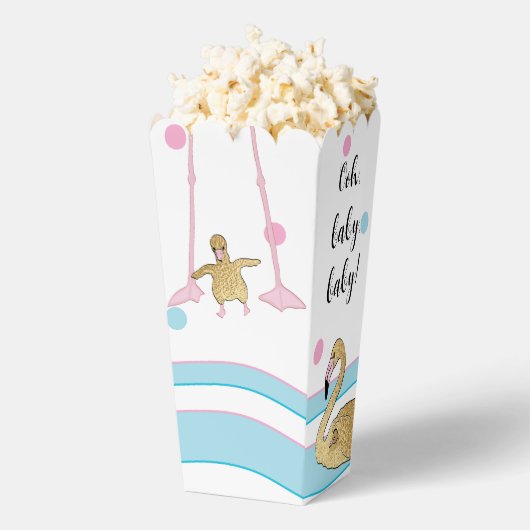 Baby Flamingo en Mam Baby shower Bedankdoosjes (Popped)