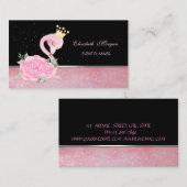 Baby Flamingo Evenementenplanner Visitekaartje (Voorkant / Achterkant)