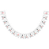 Baby Flamingo Happy Birthday Vlaggetjes (Alle)