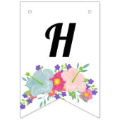 Baby Flamingo Happy Birthday Vlaggetjes (Tweede vlag)