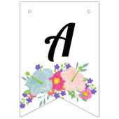 Baby Flamingo Happy Birthday Vlaggetjes (Derde vlag)