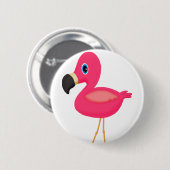 Baby Flamingo Ronde Button 5,7 Cm (Voorkant /achterkant)