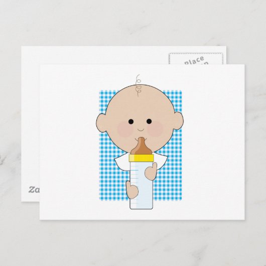 Baby fles briefkaart (Voorkant / Achterkant)