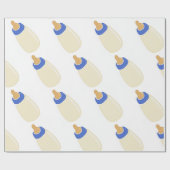 Baby fles cadeaupapier (Vlak)